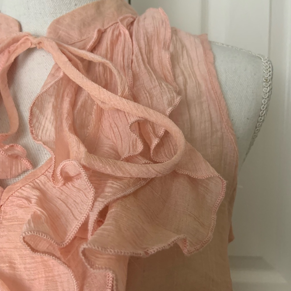 Ruffled Sleeveless Blouse